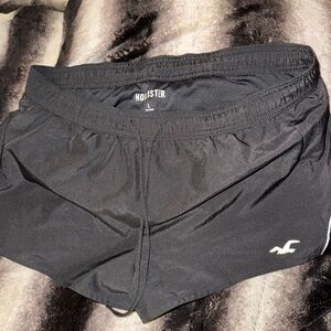 Hollister Charcoal Drawstring Shorts